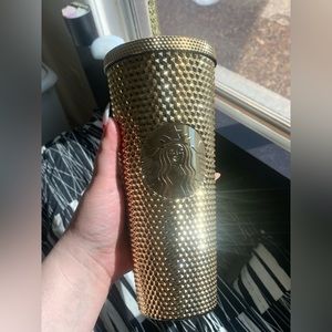 Starbucks Holiday Bling Collection Tumbler gold